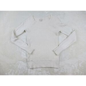 J Crew Sweater‎ Womens XXS White Knit Viscose Blend Pullover Casual Ladies*